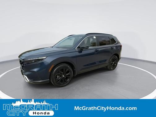 Blue 2025 Honda CR-V Hybrid Sport Touring AWD