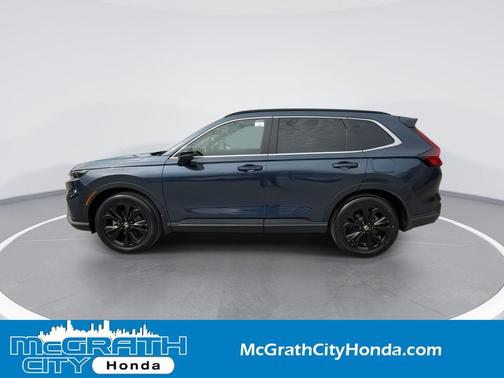 Blue 2025 Honda CR-V Hybrid Sport Touring AWD