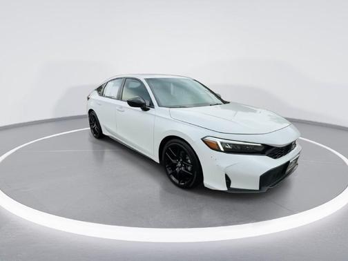 Platinum White Pearl 2025 Honda Civic Sport