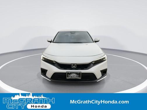 Platinum White Pearl 2024 Honda Civic LX