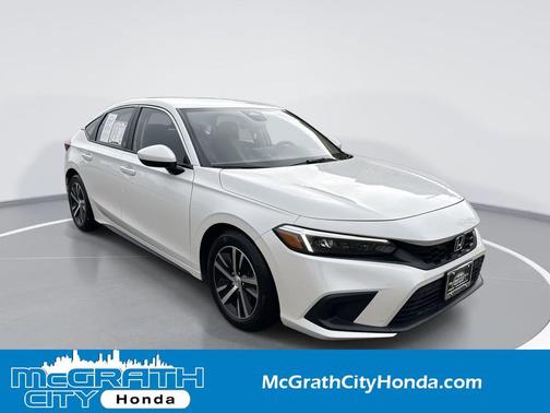 Platinum White Pearl 2024 Honda Civic LX