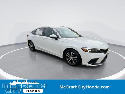 Platinum White Pearl 2024 Honda Civic LX