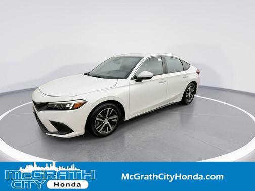 Platinum White Pearl 2024 Honda Civic LX