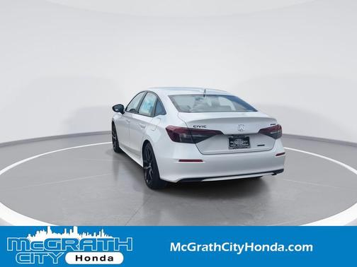 Platinum White Pearl 2026 Honda Civic Hybrid Sport