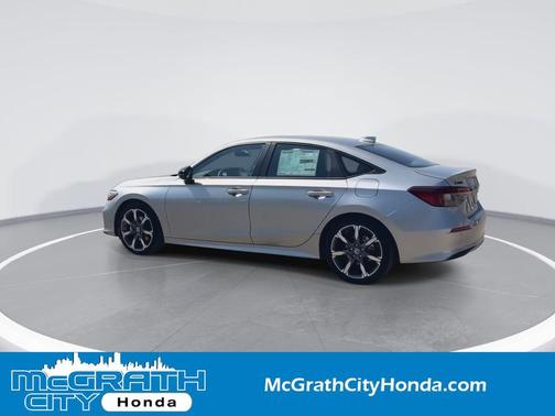 Solar Silver Metallic 2026 Honda Civic Hybrid Sport Touring