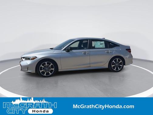 Solar Silver Metallic 2026 Honda Civic Hybrid Sport Touring