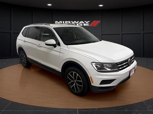 Pure White 2021 Volkswagen Tiguan 2.0T SE R-Line Black