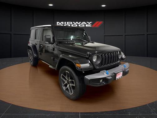 Black Clearcoat 2024 Jeep Wrangler 4xe Sport S SUV