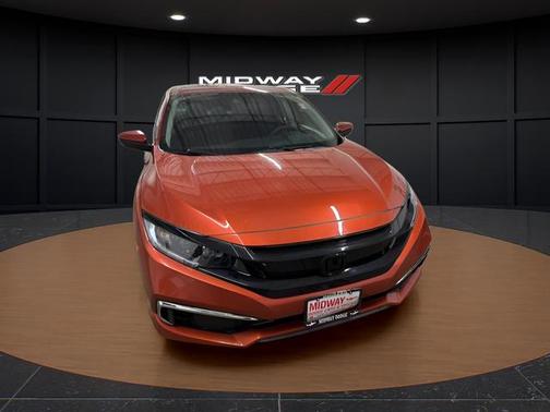 Orange 2020 Honda Civic LX