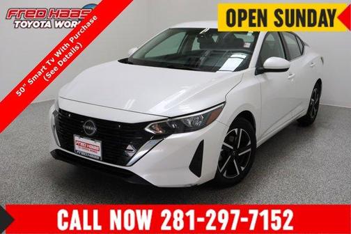 Aspen White 2024 Nissan Sentra SV
