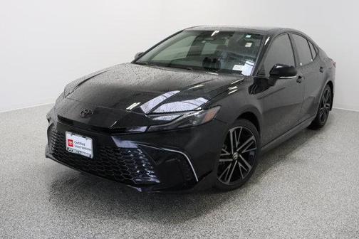 Midnight Black Metallic 2025 Toyota Camry XSE
