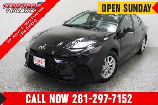 Midnight Black Metallic 2025 Toyota Camry LE