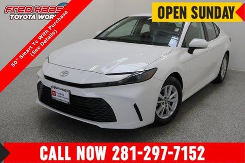 White 2025 Toyota Camry LE