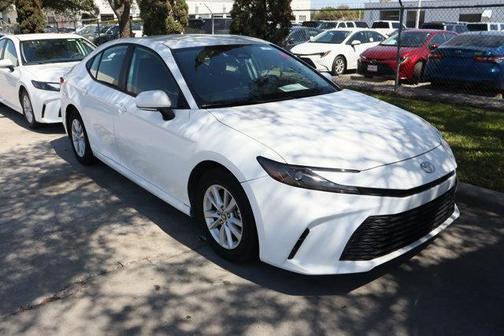 White 2025 Toyota Camry LE