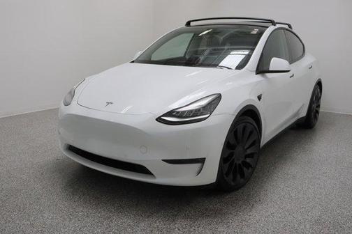 Pearl White Multi 2021 Tesla Model Y Performance