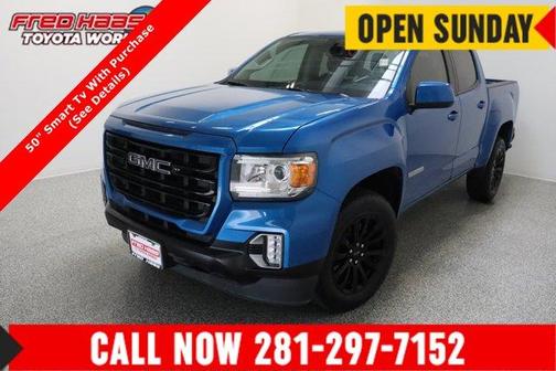Dynamic Blue Metallic 2022 GMC Canyon Elevation