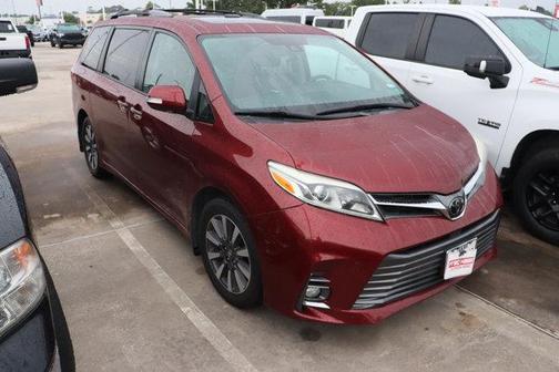 Red 2020 Toyota Sienna Limited