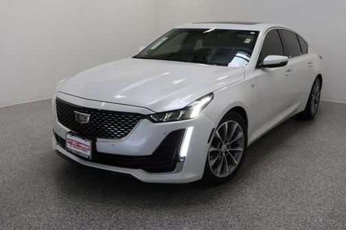 Crystal White Tri-Coat 2023 Cadillac CT5 Premium Luxury RWD