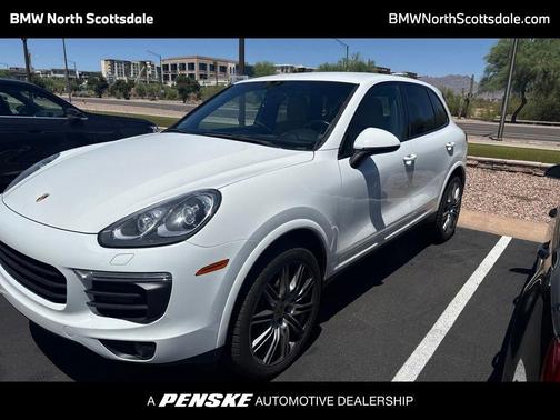 White 2017 Porsche Cayenne Platinum Edition