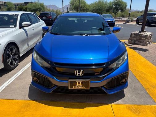 Aegean Blue Metallic 2018 Honda Civic Si