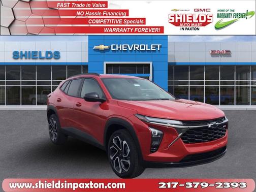 Red 2026 Chevrolet Trax 2RS