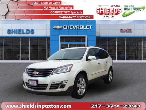 White Diamond Tri-Coat 2014 Chevrolet Traverse LTZ