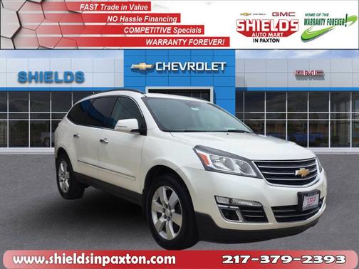 White Diamond Tri-Coat 2014 Chevrolet Traverse LTZ