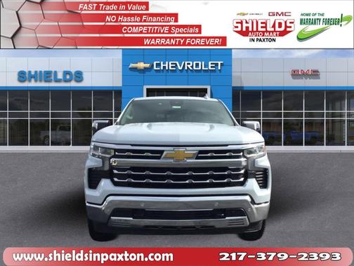 Polar White 2026 Chevrolet Silverado 1500 LTZ