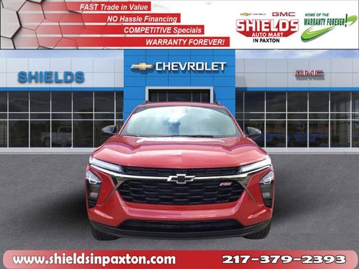 Red 2026 Chevrolet Trax 2RS