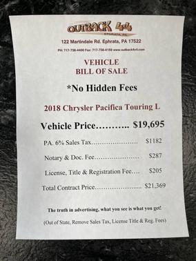 Gray (Granite Crystal Metallic) 2018 Chrysler Pacifica Touring-L