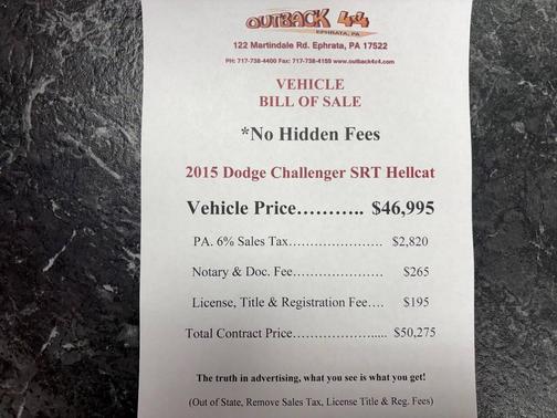 2015 Dodge Challenger SRT Hellcat