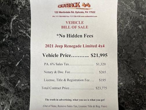 2021 Jeep Renegade Limited