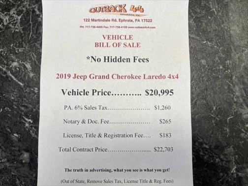 2019 Jeep Grand Cherokee Laredo