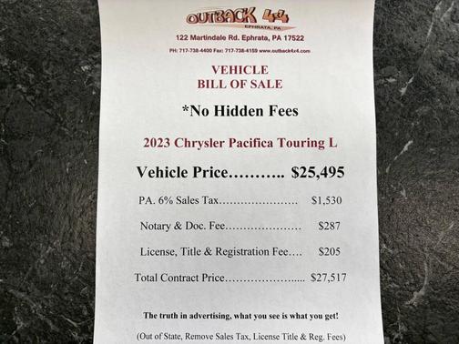 2023 Chrysler Pacifica Touring L