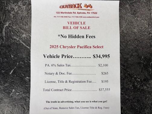 2025 Chrysler Pacifica L