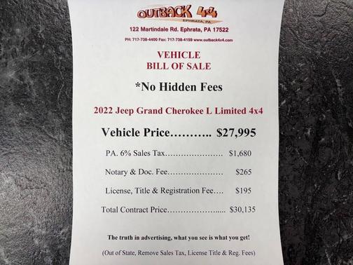 2022 Jeep Grand Cherokee L Limited