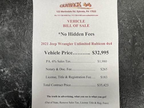 2021 Jeep Wrangler Unlimited Rubicon