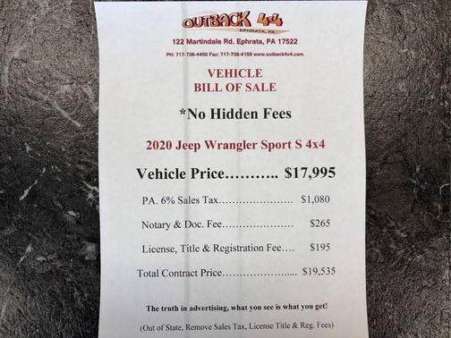 2020 Jeep Wrangler Unlimited Sport