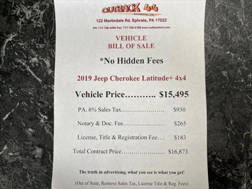 2019 Jeep Cherokee Latitude Plus