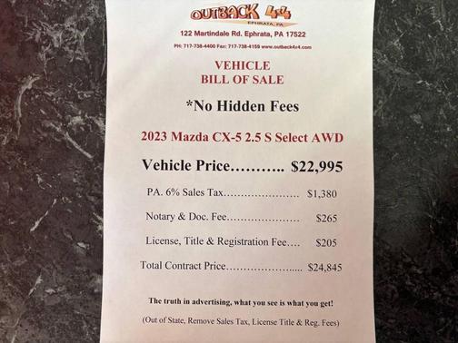 2023 Mazda CX-5 2.5 S Select Package