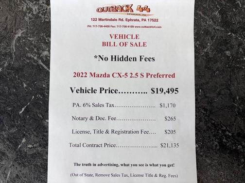 2022 Mazda CX-5 2.5 S Preferred Package