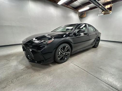 Midnight Black Metallic 2025 Toyota Camry XSE
