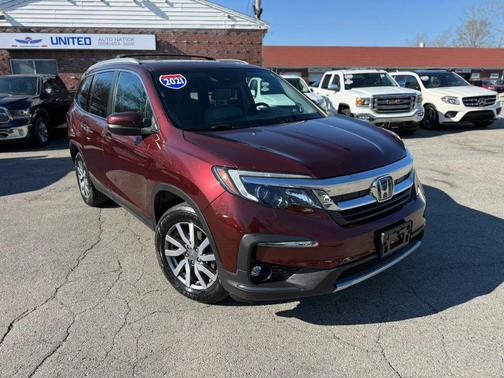 RED 2021 Honda Pilot AWD EX-L