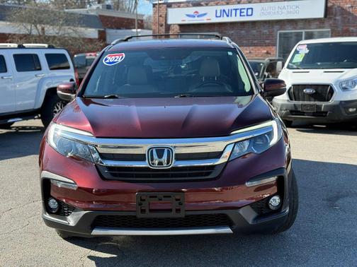 RED 2021 Honda Pilot AWD EX-L