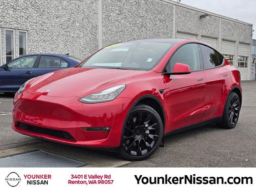 Red Multi-Coat 2021 Tesla Model Y Long Range Dual Motor All-Wheel Drive