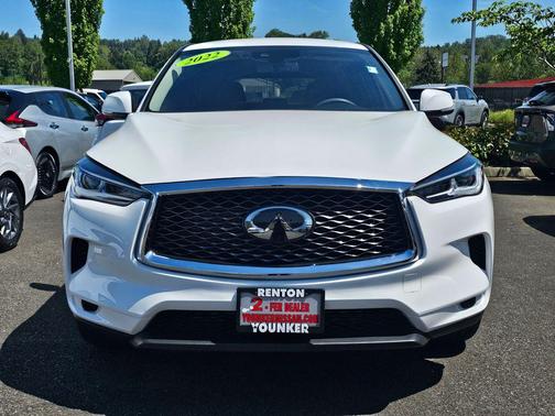 Lunar White 2022 INFINITI QX50 PURE
