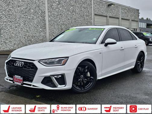 White 2024 Audi A4 45 S line Premium Plus