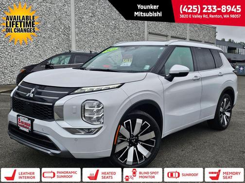 White 2025 Mitsubishi Outlander SEL S-AWC