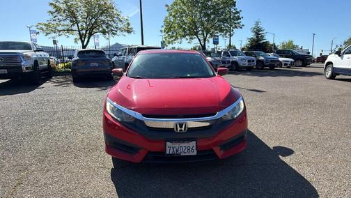 Red 2017 Honda Civic EX
