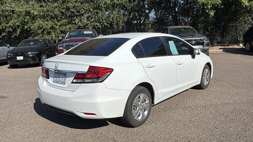 White 2015 Honda Civic LX